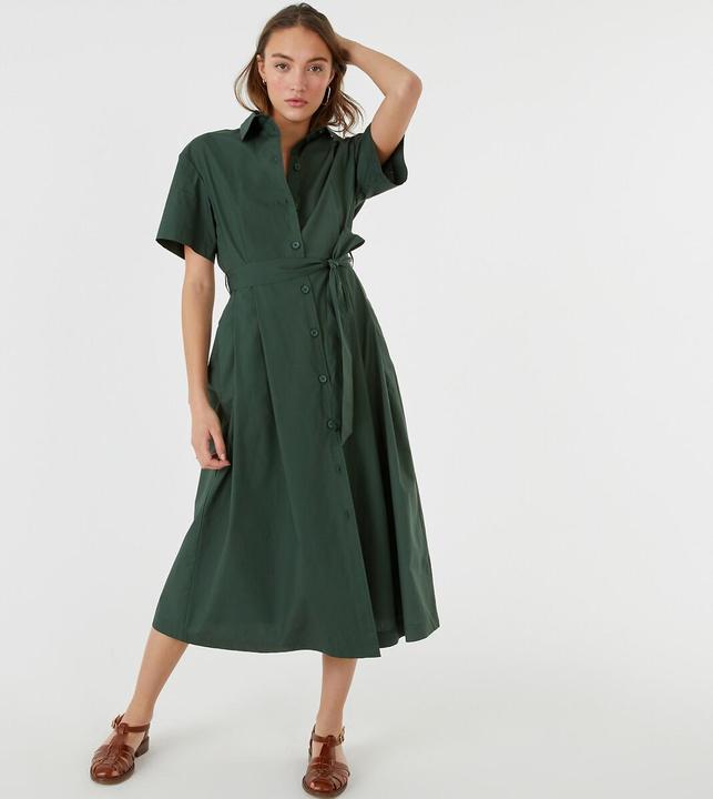 Produktbild La Redoute Collections Blusenkleid mit Bindegürtel (38)