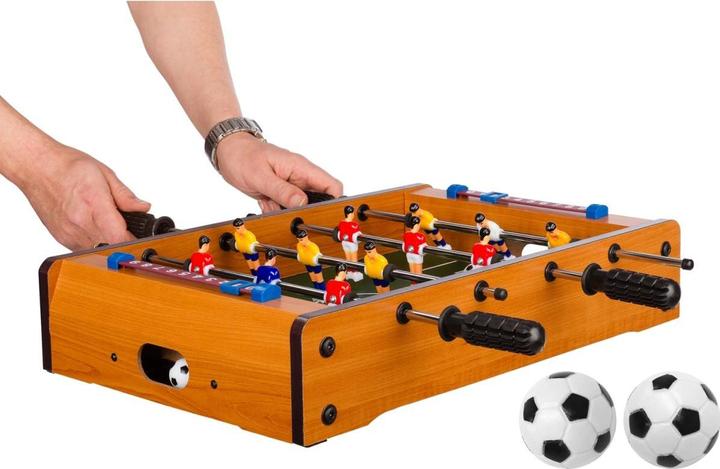 Actual product image Games Planet Mini foosball table DUNDEE 51x31x8cm, light wood decor
