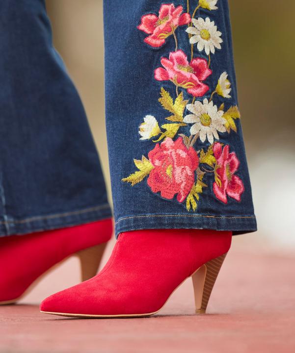 Actual product image Joe Browns Pointed Toe Microsuede Ankle Boots (39)