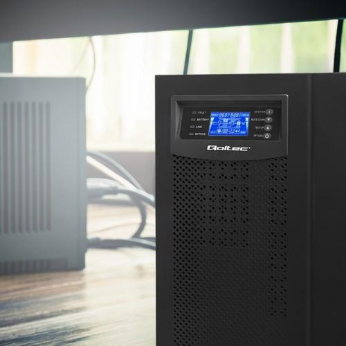 Actual product image Qoltec Pure Sine Wave 53044 (10000 VA, 800 W, Online double converter UPS)