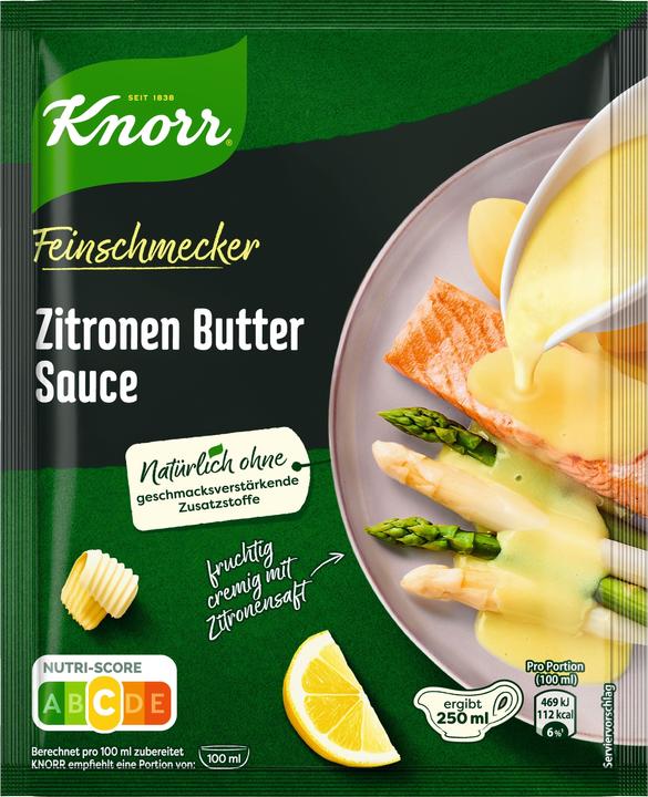 Knorr Feinschmecker Zitronen Butter Sauce 1/4l (52 g)