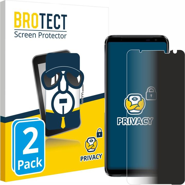 Productafbeelding BROTECT Sichtschutzfolie Anti-Spy Privacy Folie Blaulicht-Schutz (2 Stuk, Asus ROG telefoon)