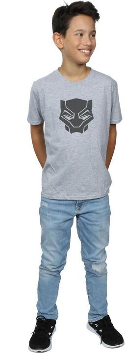 Produktbild Jungen Black Panther Schwarz auf Schwarz TShirt (140, 146)