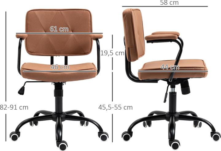 Actual product image Vinsetto Office chair with castors