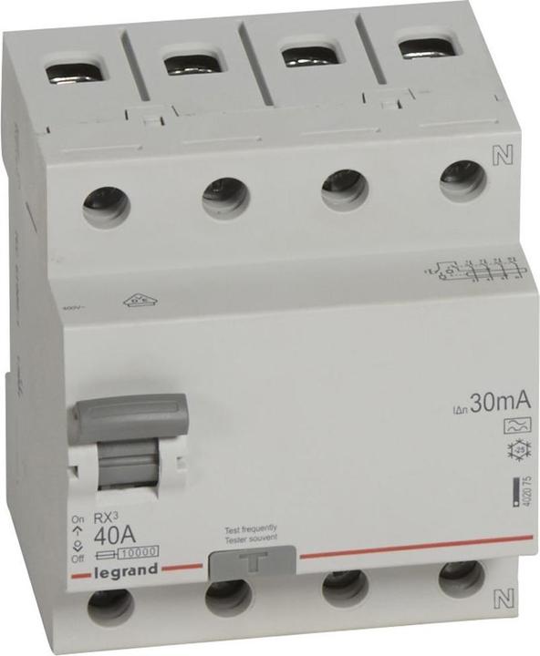 Actual product image Legrand LEG 402075 RX3 FI 40A 4Pol 30MA 0,03mA