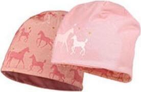 Actual product image Maximo Mütze Beanie reversible Horses Gr. 55 - 57 (55 - 57)