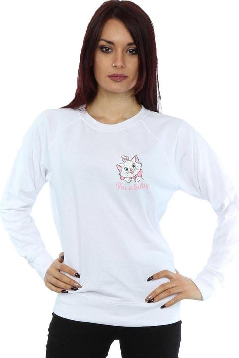 Actual product image Disney Womens/Ladies Aristocats Marie I'm A Lady Breast Print Sweatshirt (XL)