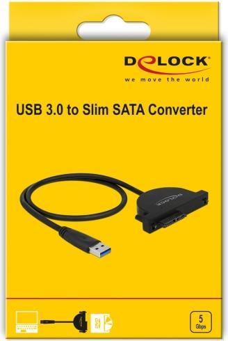 Actual product image Delock USB 3.0 to Slim SATA Converter