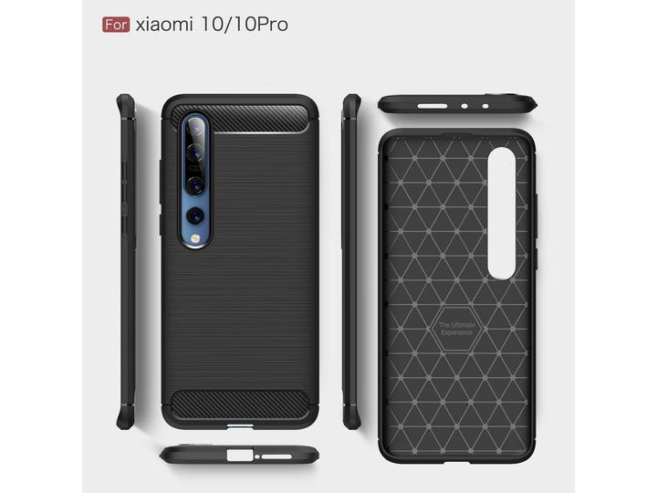 Actual product image Screenguard Xiaomi Mi 10 Cover Carbon Brushed Soft TPU (Xiaomi Mi 10)