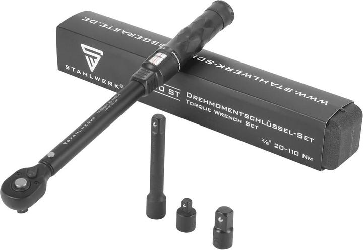 Immagine prodotto Stahlwerk Chiave dinamometrica TWS-110 ST 72 denti 20-110 Nm Cricchetto reversibile da 3/8" (3/8", 20 Nm, 110 Nm)