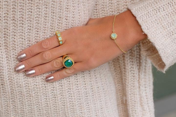 Actual product image Steinkult Mia" ring with stones (54)