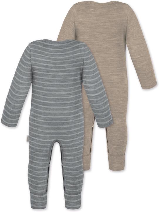 Actual product image Normani 2-pack baby merino romper "Tangoio" - 9595 (68)