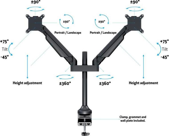 Produktbild Multibrackets MB Gasliftarm HD (Tisch, 32")
