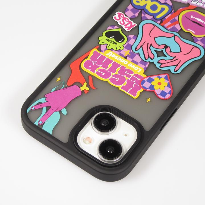 Actual product image PhoneLook Rubber cover Blur Keep Calm transparent (Apple iPhone 15)