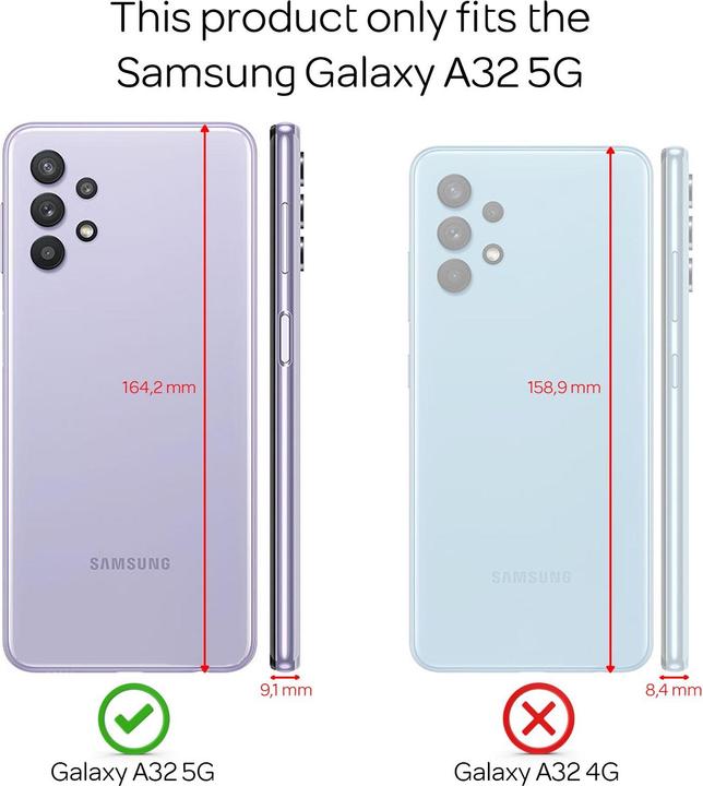 Immagine prodotto Nalia Custodia per cellulare Glitter (Samsung Galaxy A32 5G)