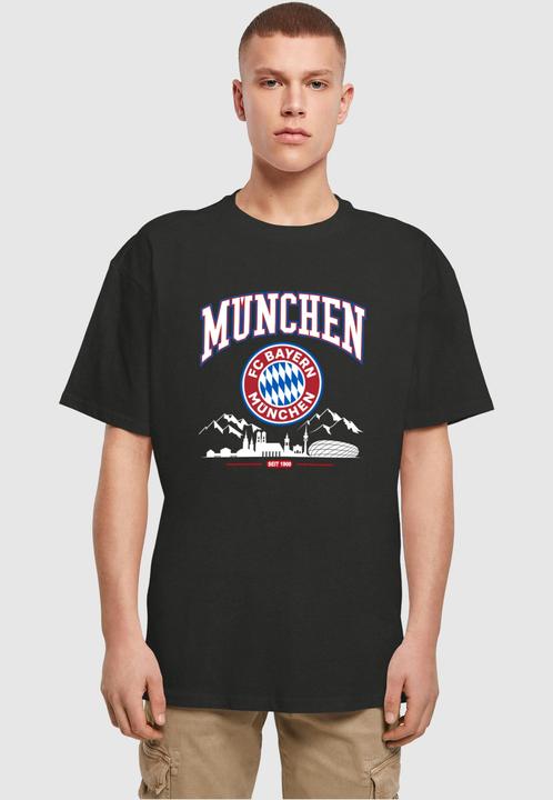 Actual product image FC Bayern München FC Bayern Skyline for grey Heavy Oversize Tee - 115313 (XL)