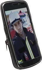Krusell Classic - Custodia per cellulare - in pelle - grigio, nero - per Samsung Galaxy Nexus (Samsung Galaxy Nexus)