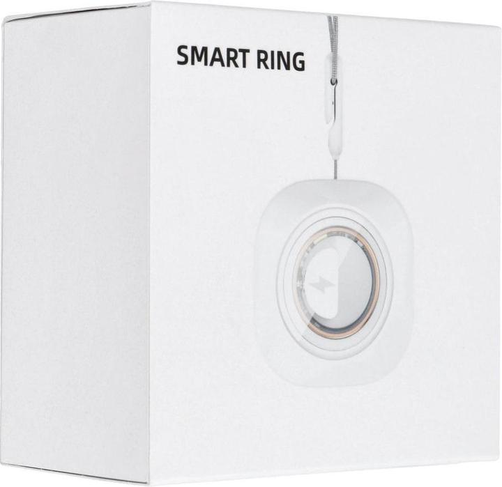 Actual product image OEM Smart device Smart Ring R11M- smart steel ring with charging box Size 7 (17.3mm), gold (7, Gold)