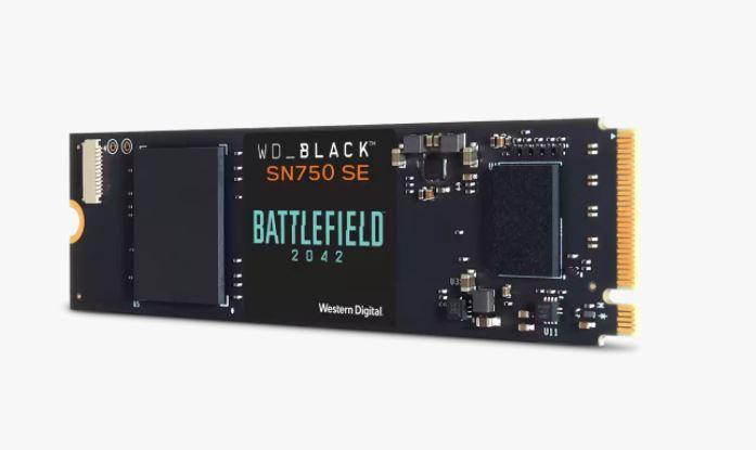 Actual product image WD Black SN750 SE Battlefield 2042 PC Game Code Bundle (500 GB, M.2 2280)