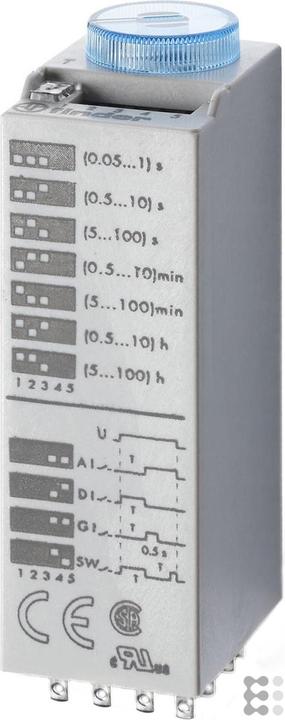 Actual product image Finder 4P multifunction timer,0.05s-100hr 24V