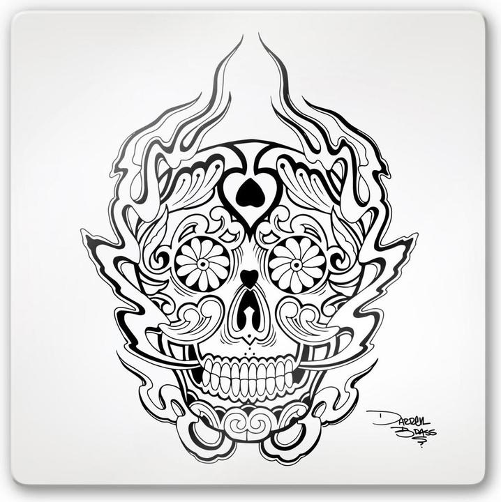 Produktbild Miami Ink Mexikanische Totenmaske 1 (20 x 20 cm)