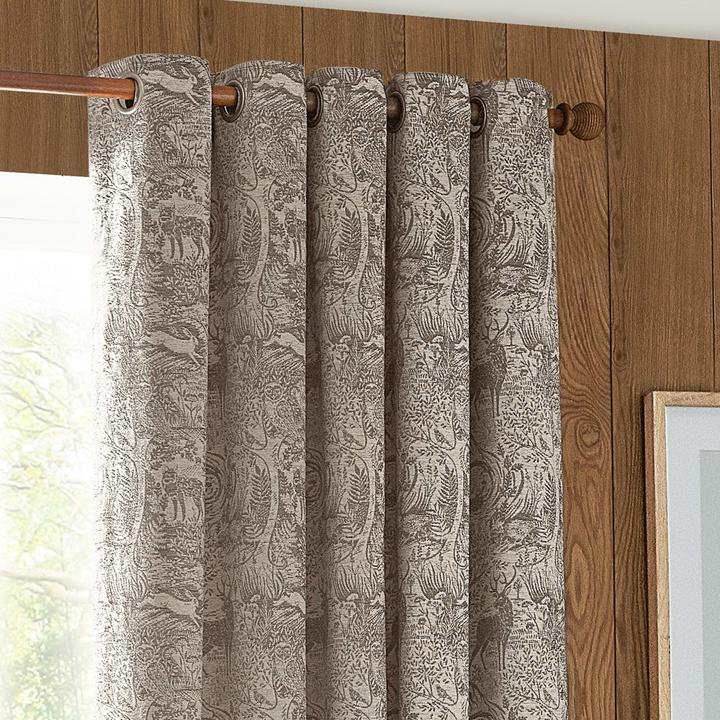 Image du produit Furn - Rideaux à oeillets WINTER WOODS (229 x 137 cm)