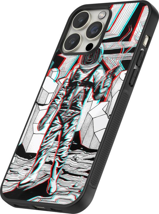 Immagine prodotto PhoneLook Cover Silicone Nero Anaglifo Astronauta (Apple iPhone 12 Pro Max)