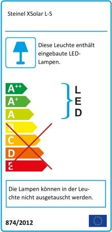 Label énergétique Steinel XSolar L-S (150 lm, IP44)