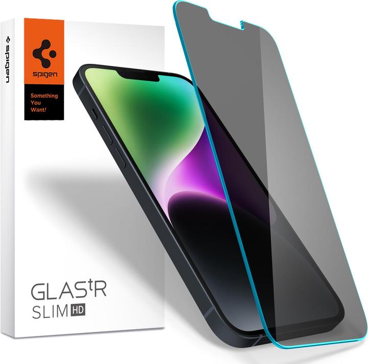 Immagine prodotto Spigen Glass.TR Slim iPhone 14/13 Pro/13 Privacy AGL05211 szkło hartowane AGL03393 (1 Pezzo/i, Apple iPhone 13 Pro, Apple iPhone 13)