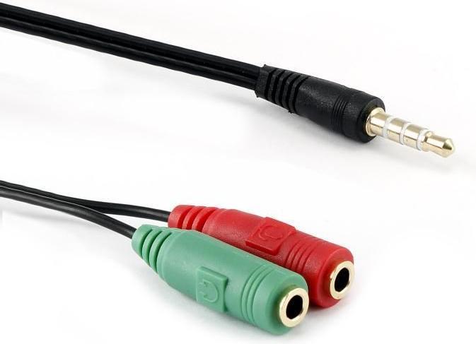 Sbox 3.5mm x2 F. 3Pin - 3.5mm M. 4Pin 0.2M 35M-2X35F (0.20 m)