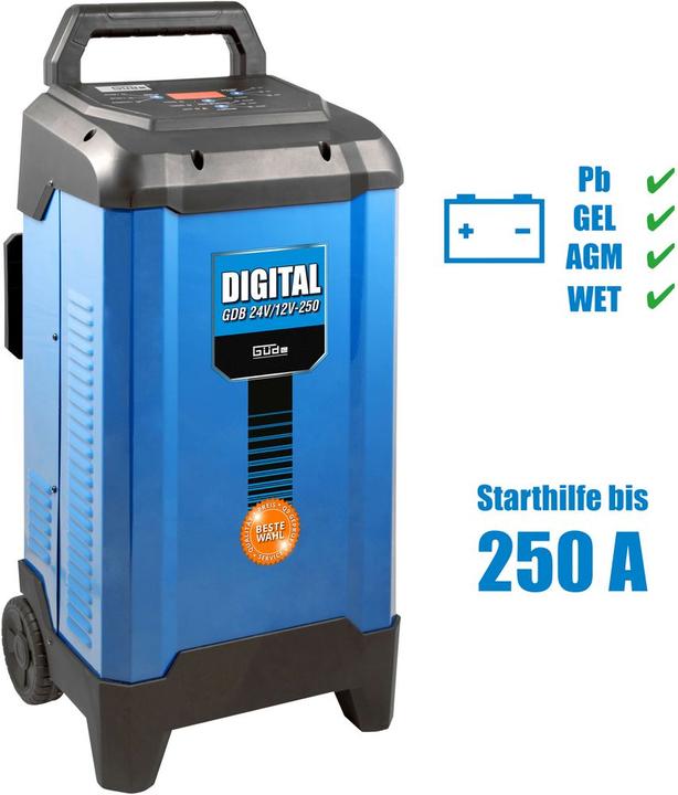 Image du produit Güde Chargeur de batterie Digital GDB 24V/12V-250 (24V, 16 A)