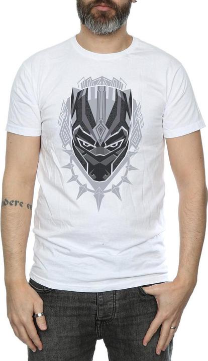 Actual product image Mens Black Panther Head T-Shirt (S)