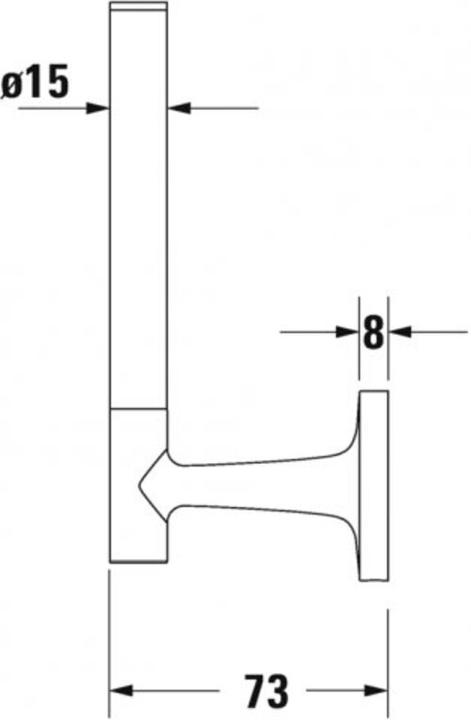 Actual product image Duravit Starck T spare roll holder, 009939