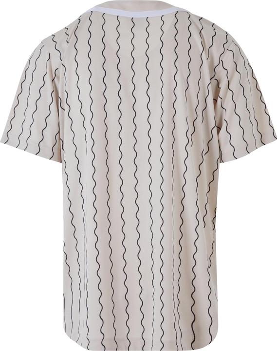 Actual product image Karl Kani KM233-014-1 KK Varsity Ziczac Pinstripe Baseball Shirt (L)