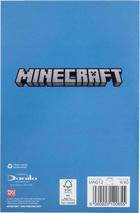 Produktbild Minecraft Geburtstagskarte Karton (1 Stk.)