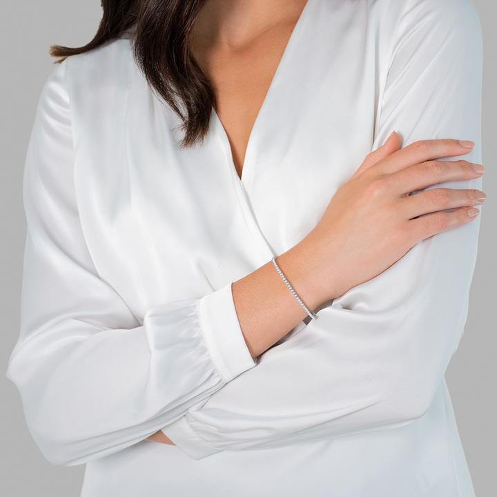 Immagine prodotto Glanzstücke München Donna Argento Zirconia Argento - 34416 (17 cm, Argento)
