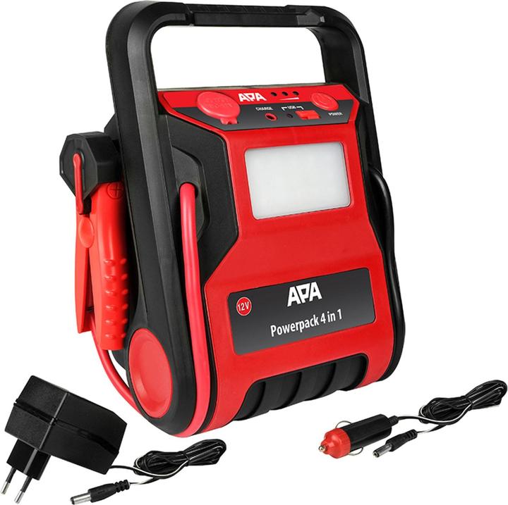 Actual product image APA Powerpack with compressor (600 A, 7000 mAh)