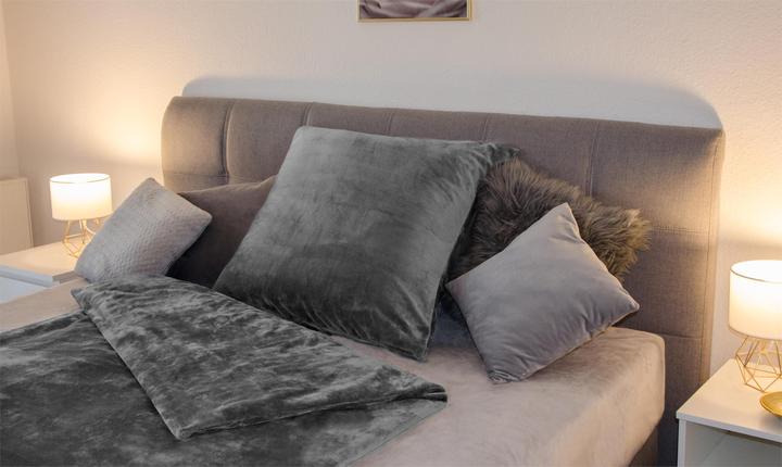 Actual product image Aspero Flannel comforter cover DUNKERQUE - 2176 (Duvet cover, 135 x 200 cm)