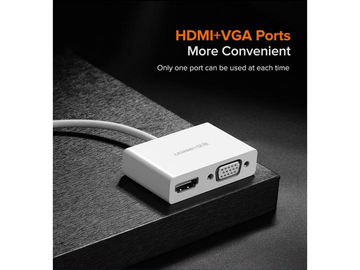 Produktbild Ugreen USB-C zu HDMI + VGA Adapter (USB Typ-C, 3 cm)