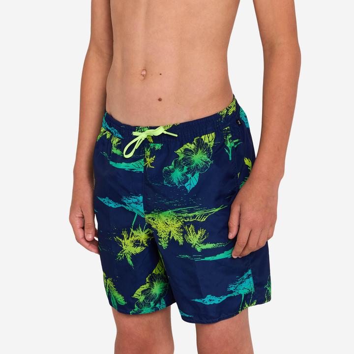 Produktbild Olaian Boardshorts Surfen Jungen mit Taschen 100 Stories dunkelblau (10, 11, 12)