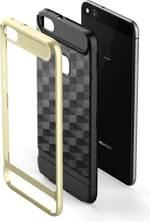 Actual product image König Design Mobile Case Huawei P10 Lite Cover Backcover Case Cases 3D Prism Design Black (Huawei P10 Lite)