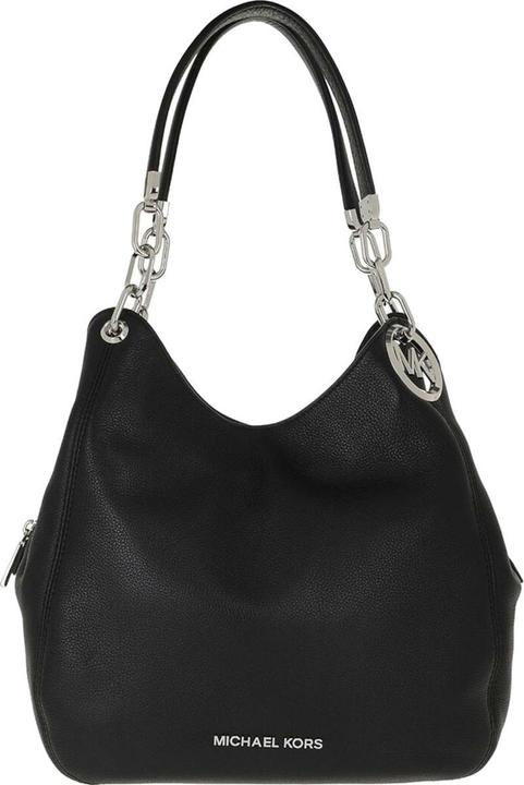 Michael Kors Lillie Damen Schulter Tass Hopper Leder - Schwarz