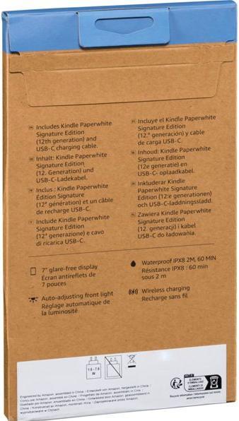 Actual product image Amazon Kindle Paperwhite 2024 12th Gen Signature (7", 32 GB, Metallic)