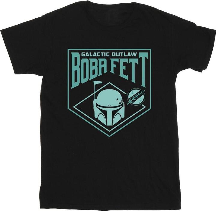 Actual product image Star Wars Mens The Book Of Boba Fett Galactic Helm Chest T-Shirt (XL)