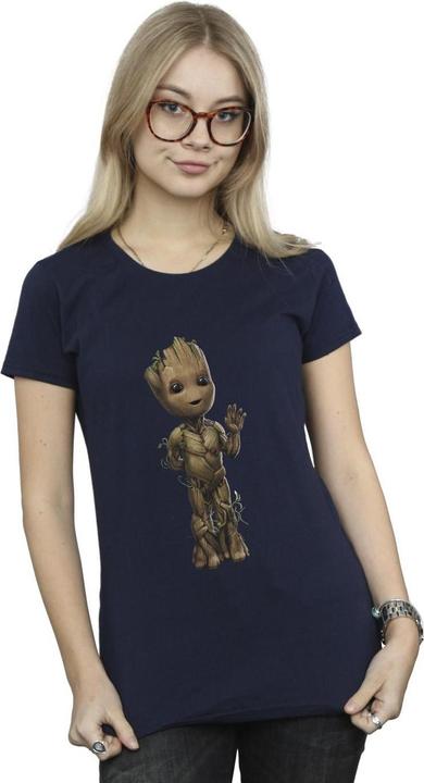 Actual product image Womens/Ladies I Am Groot Wave Pose Cotton T-Shirt (S)