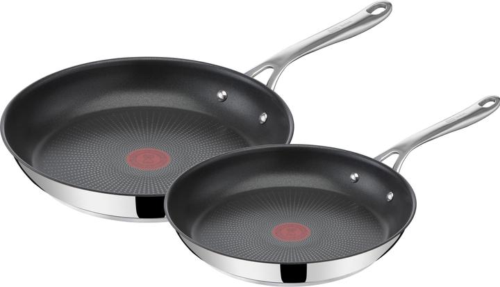 Tefal Jamie Oliver Cook's Direct on Set (28 cm, Set di pentole e padelle da cucina, Acciaio inossidabile)