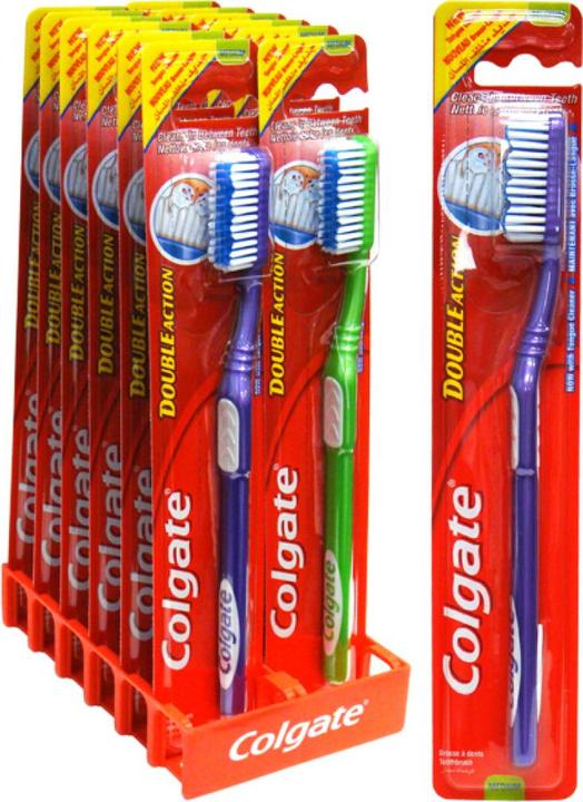 Actual product image Colgate Double Action Toothbrush - Toothbrush (Medium, 1 x)