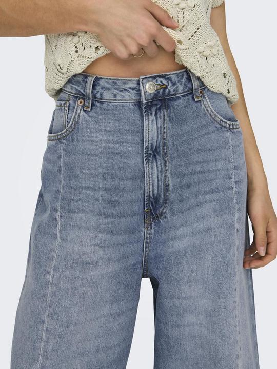 Produktbild Only Lockerer Sitz, verkürzt Hohe Taille Jeans Weit geschnitten jeans (31)