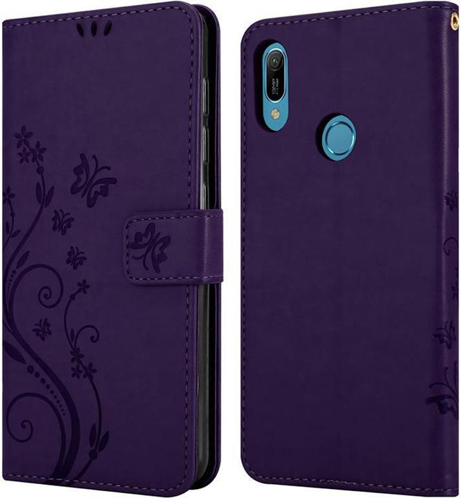 Actual product image Cadorabo Flower Book Cover (Huawei Y6 (2019))