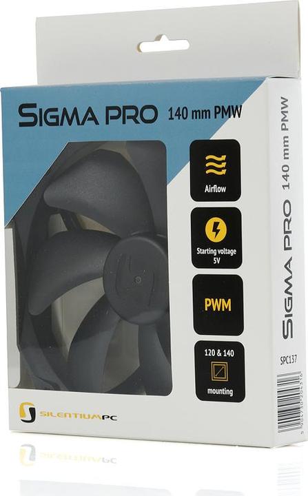Produktbild Silentium PC Sigma Pro 140 PWM Computergehäuse Ventilator (140 mm, 1 x)